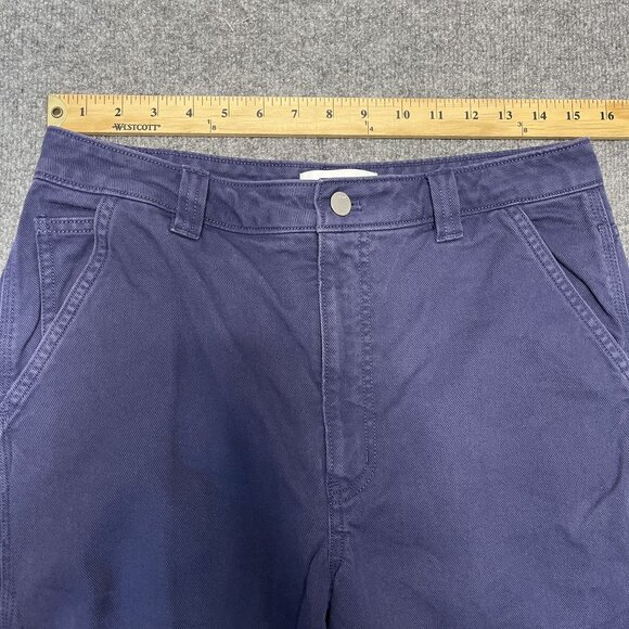 Aritzia TNA Pant Utility Carpenter Jeans Blue Sz 10 Relaxed Baggy Casual - Picture 4 of 8